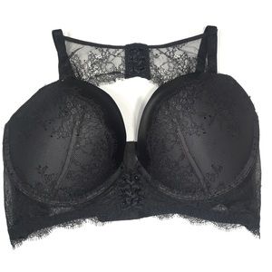 VS HIGH NECK LACE PUSH UP BRA 38D